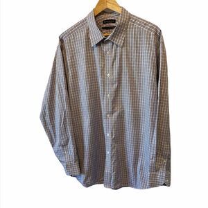 MENS HUDSON ROOM Fitted Purple Button Up Shirt